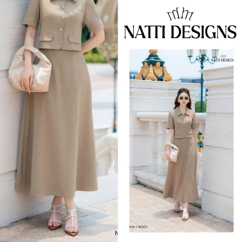 Chân váy đũi lạnh