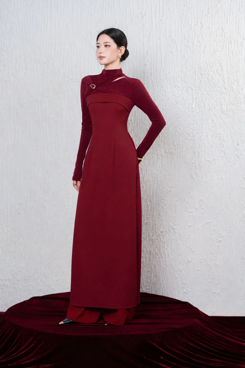 Áo dài cổ lọ