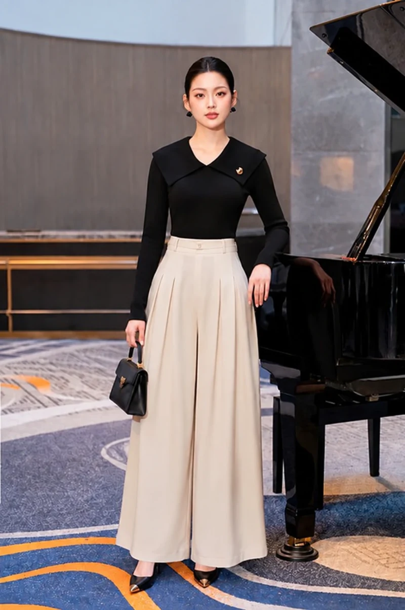 Áo thun cổ bẻ tay dài