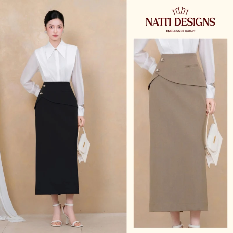 Chân váy vạt bong
