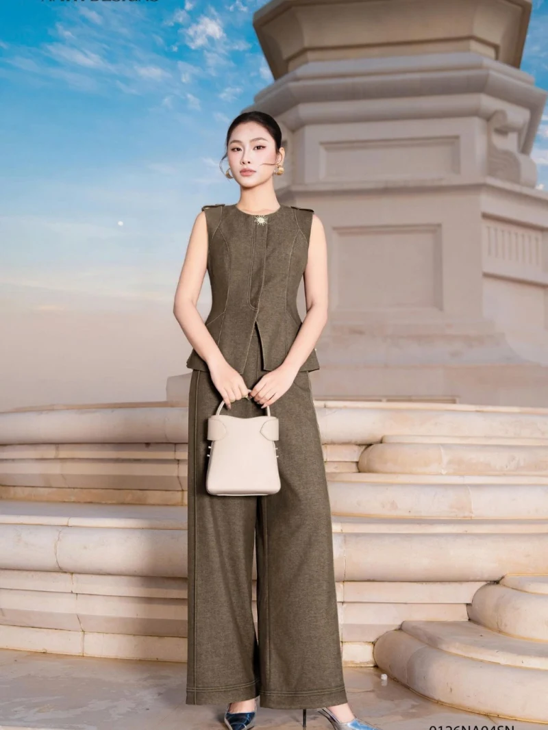 Áo gi lê quần xuông