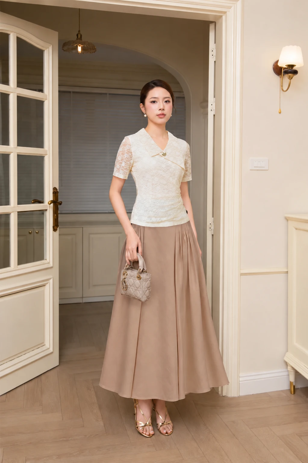 Áo ren nhún eo tinh tế